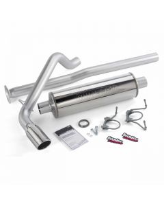 Banks Power Chrome Tip Single Exit Monster Exhaust System Toyota Tacoma ECLB-DCLB 4.0L 2005-2012- BANK-48138