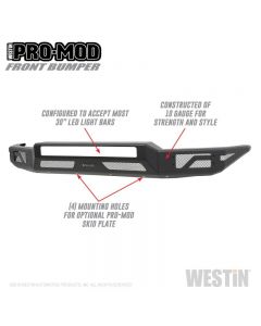 Westin Pro-Mod Front Bumper Toyota Tundra Front 2014-2021- WEST-58-41035