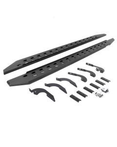 Go Rhino RB20 Slim Line Running Boards with Mounting Brackets - Textured Black Toyota Tacoma 2005-2020- GO R-69442987SPC