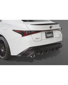 TOM'S Racing Painted Matte Black Rear Under Spoiler for 2021+ Lexus IS - TMS-52159-TAE35-F