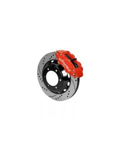 Wilwood Forged Narrow Superlite 6R Big Brake Front Brake Kit (Hat) - Drilled and Slotted Rotor - Red - Toyota Tacoma 2005-2015- WILW-140-14578-DR