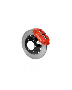 Wilwood Forged Narrow Superlite 6R Big Brake Front Brake Kit (Hat) - Slotted Rotor - Red - Toyota Tacoma 2005-2015- WILW-140-14578-R