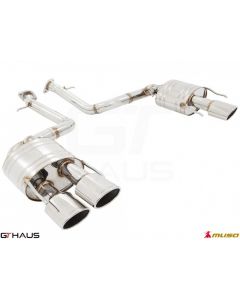 GTHaus Meisterschaft GTS (Non-Valved) Stainless Steel Axleback Oval Tips for Lexus IS500 2021-2023 - LE0721517