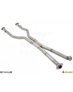 GTHaus Meisterschaft Cat-Back LSR pipe (Front + Mid Section) Stainless Steel Midpipe for Lexus GS-F 2015-2020 - LE0323001