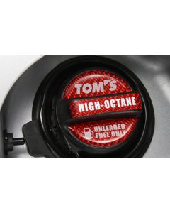 TOM'S Racing Fuel Cap Garnish Sticker High-Octane / Red Color - TMS-77315-TS001-R1