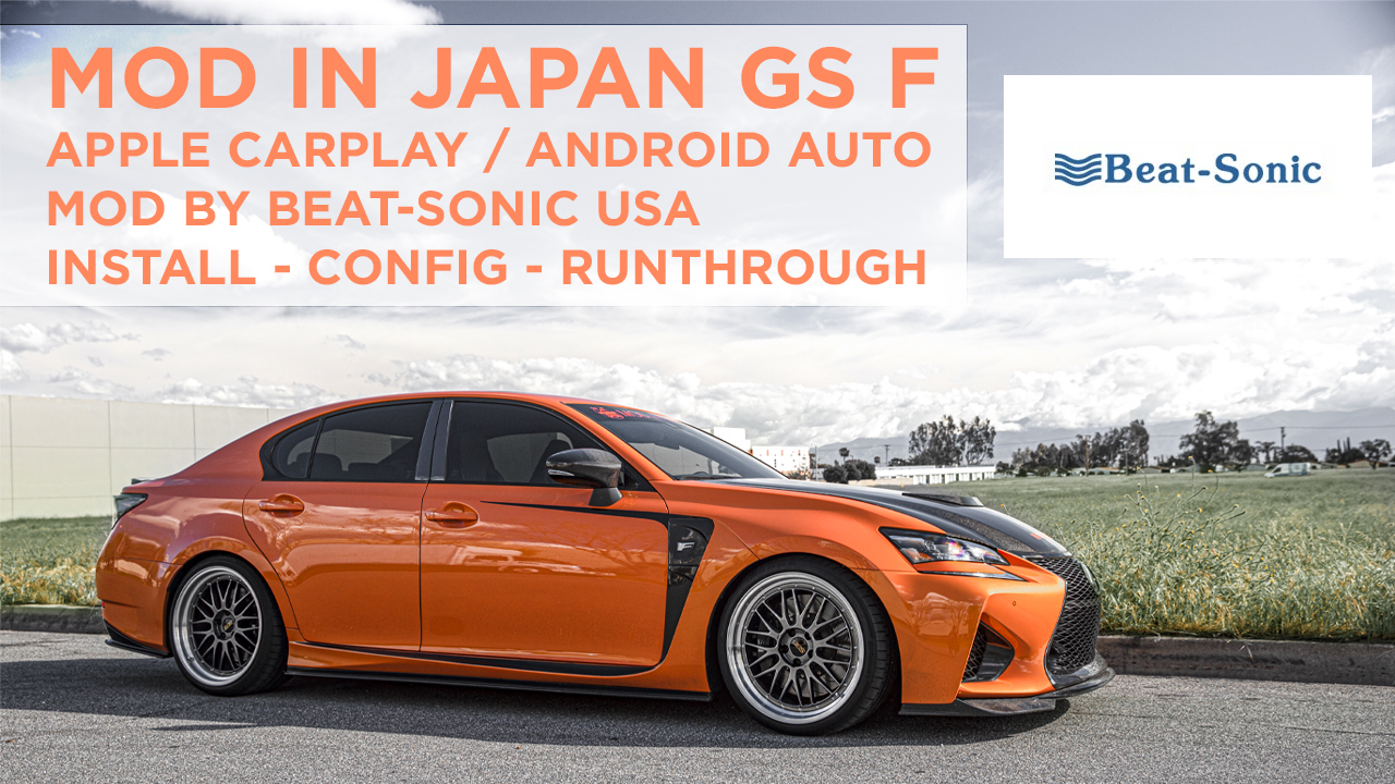 Installing the Beat-Sonic Apple Carplay & Android Auto Module to the Mod in Japan Lexus GS F